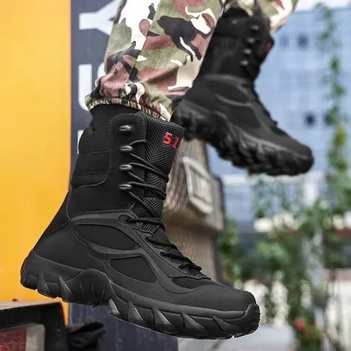 Botas De Combate Militar Tactico Ejército Senderismo Hombres