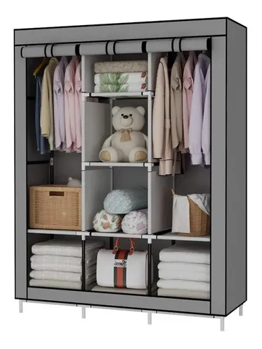 Closet Organizador Armario Construido en Plástico para Ropa con 12 Cubos  Practiksa RZ11117