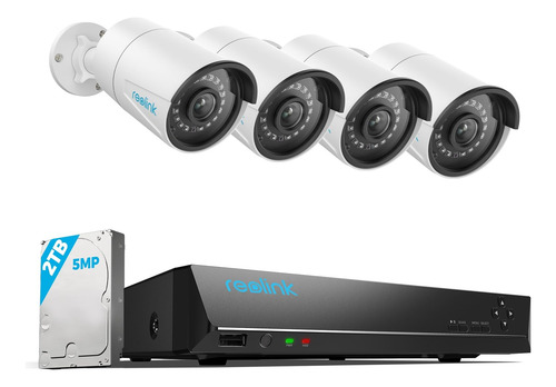Reolink 8ch 5mp Poe Sistema De Cámaras De Seguridad Para El