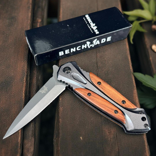 Canivete Tático Semi Automatico Benchmade Da27 Wood Butterfl