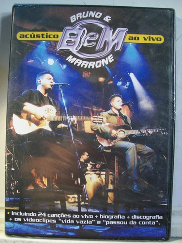 Dvd -bruno E Marrone -acustico Ao Vivo