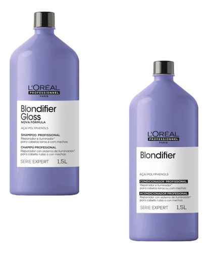  Shampoo E Condicionador Profissional Loreal Blondifier Gloss