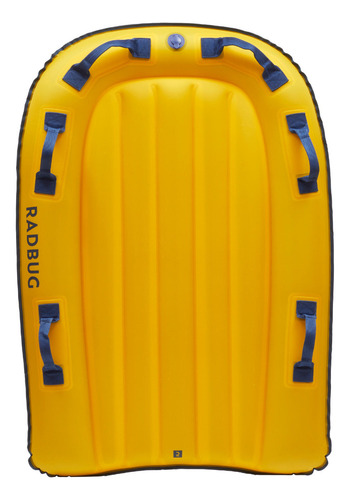Bodyboard Inflable Para 2 - Niño Adulto - Amarillo Radbug Color Naranja