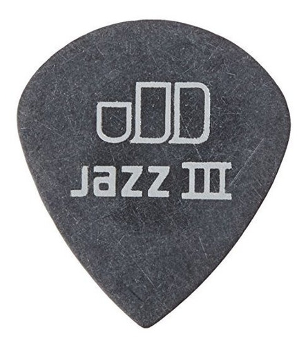 Dunlop 482r1.35 Tortex Pitch Black Jazz Iii, 1.35 Mm, 72 / B