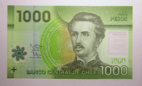 Chile 1000 Pesos 2014 P 161 Polimero Unc Sin Circular