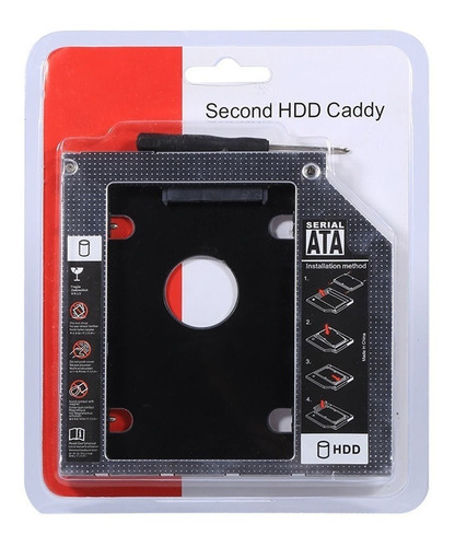 Caddy - Adaptador Dvd Para Hd Ssd Notebook Drive 9.5 Ou 12.7