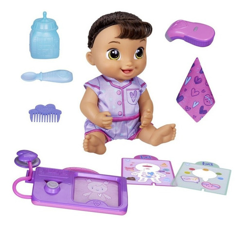 Muñeca Baby Alive Lulu Achoo Castaña Con Sonido Y Luces