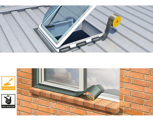 Membrana Asfáltica Autoadhesiva Sika Multiseal Rollo 20cms X 10mts