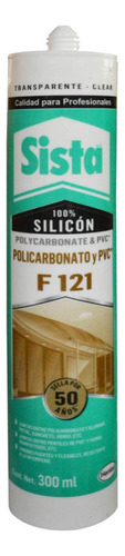 Silicona Sista Policarbonato Y Pvc Trasparente 300ml (f121)