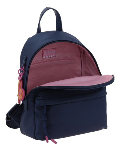 Mochila Gorett Tay Backpack Gs25087-9 Color Azul Marino Diseño De La Tela Liso