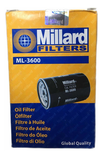 Filtro Aceite Millard Ml-3600 Jeep Cherokee Liberty Renegade