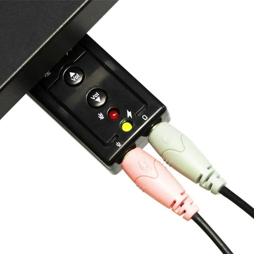 Adaptadores Usb Placa De Som 7.1 Macho X Audio E Fone