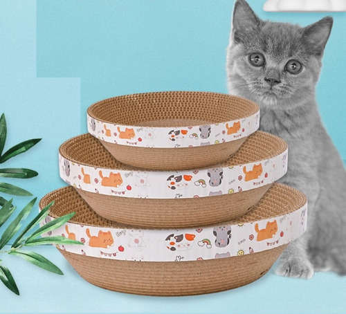 Rascador Redondo Extra-grande Para Gatos Con Catnip 45*9cm