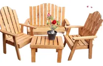 Comprar Sillones Madera Maciza Jardín Eucalipto Jardín Exterior