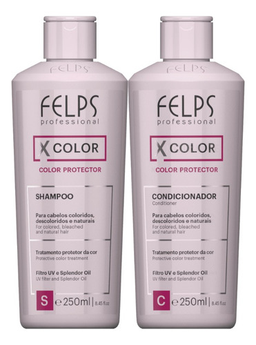 Felps Kit Duo X Color Cabelos Coloridos 250ml + Brindes