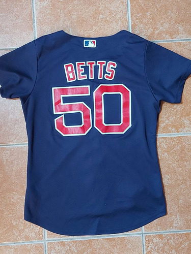 Jersey Red Sox De Boston 50 Betts Majestic Dama Made In Usa (Usado)