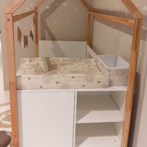 Cuna Funcional Casita Estilo Montessori