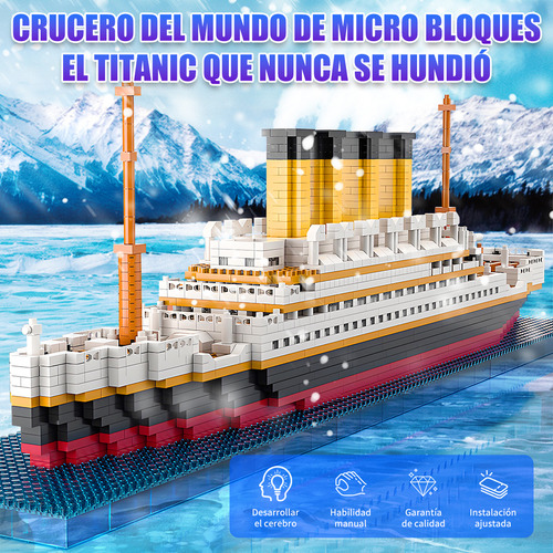 Mini Bloques Titanic Escala Coleccionable Armable Plástico
