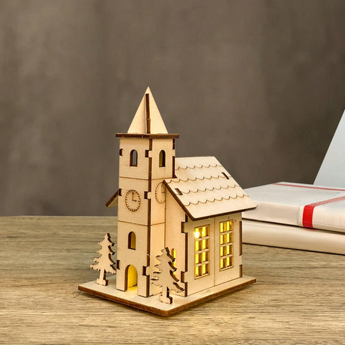 Colección De Casas De Madera Sin Estilo C 9.4x7x12.5cm