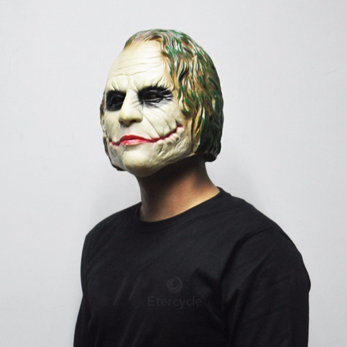 Imagen 4 de 7 de Mascara Joker Guason Batman Ecolatex Total Fit Adulto Hef
