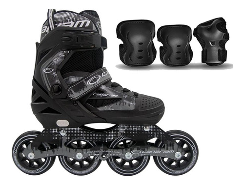 Patines Canariam Roller Team + Kit De Protección C4