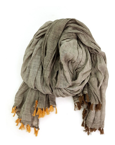 Pañuelo Pashmina Algodón Liso Visón Welcome Bags & Shoes