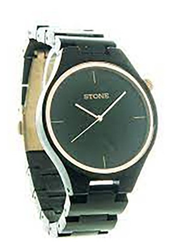 Reloj Pulsera Hombre Stone Madera Simil Bambu Papa Sto1070