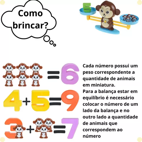 Balança Numérica Astronauta Jogo Infantil Matemático Educativo - Tralalá 4  Kids