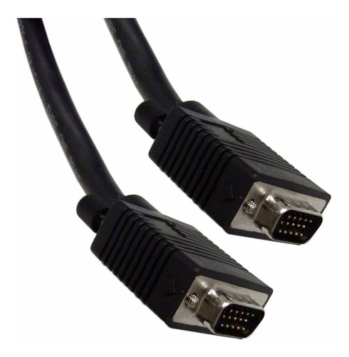 Cable Vga A Vga 1.8 Metros Macho Y Puntas Negras Las Mejores