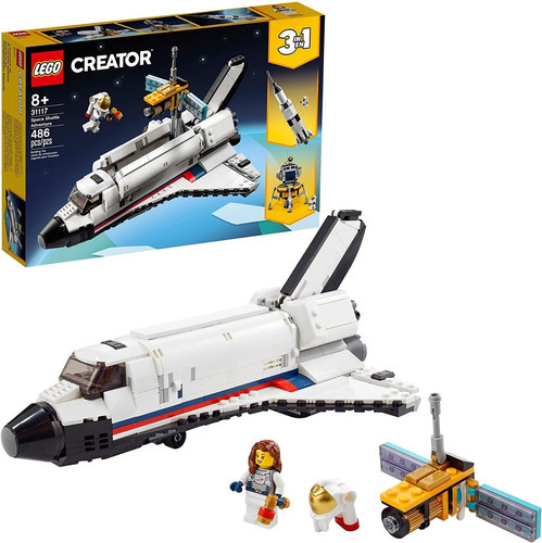 Lego Bloques Creator 3 En 1 Space Shuttle Adventure 31117 Cantidad De Piezas 486