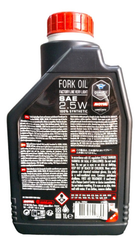 Aceite Hidraulico Para Bastones De Moto Motul 2.5w
