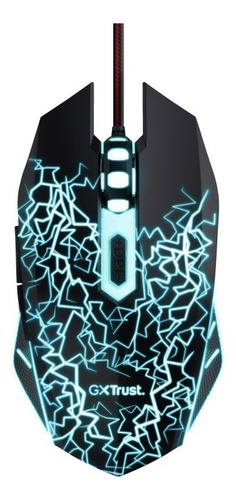 Mouse Gamer Trust Gxt 105x Izza 4000ppp 6 Botones Iluminado Negro