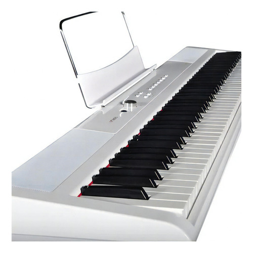 Piano Teclado Artesia Performer 88 Sensitivo Funda Soporte Color Blanco