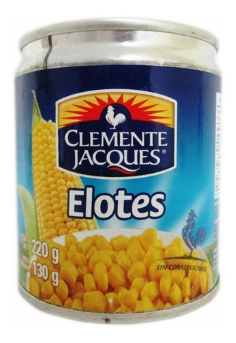 Grano Elote Clemente Jacques Dorados Lata 220 Gr Caja C/12
