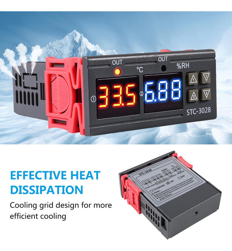 Controlador De Temperatura Stc-3028 Medidor De Controlador D