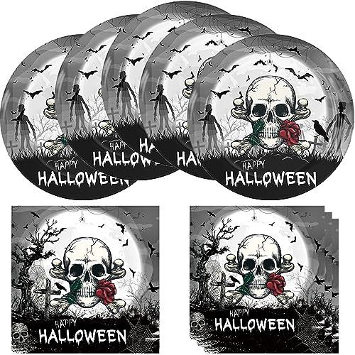 Suministros De Fiesta De Halloween, Rosa De Calaveras D...