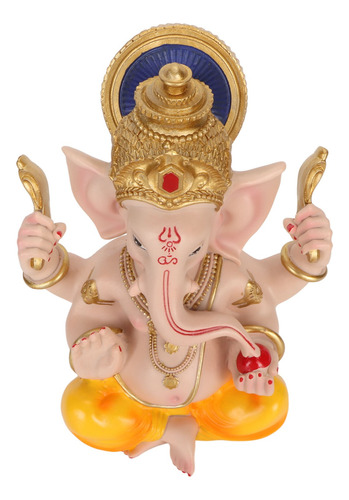 Escultura Del Dios Elefante Indio, Estatua De Ganesha, Resin