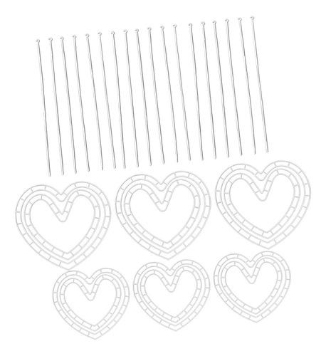 Forma De Fabricación De Coronas 6x Pequeño Corazón Grande