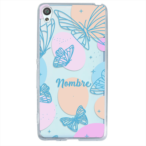 Funda Para Sony Xperia Mariposas Personalizada Con Tu Nombre