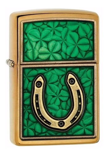 Encendedor Zippo 29243 Horses  Herradura Trebol Lelab 28280