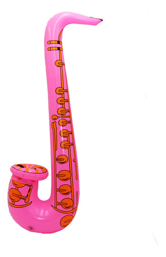 5 Saxofones Inflables Grande 70cm Fiesta Batucada Boda