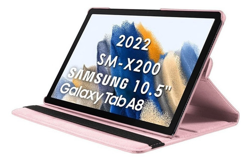 Case Funda Protector Para Galaxy Tab A8 10.5 X200 X205 Rosa