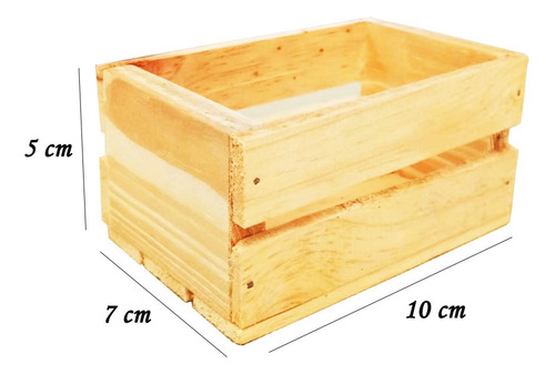 Kit 40 Unidades Mini Caixote Feira De Madeira Lembrancinhas