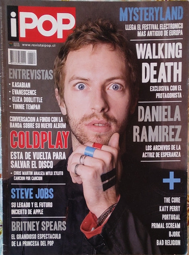 Revista Ipop N°22 Año 2011  Mysterland Coldplay (aa455