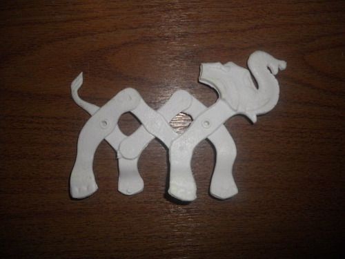 Figura Elefante Color Blanco ( Grande ) ( Strech Pets )