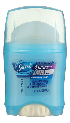 Paquete Desodorante Solido Secret Compl - g  Fragancia Completamente limpio