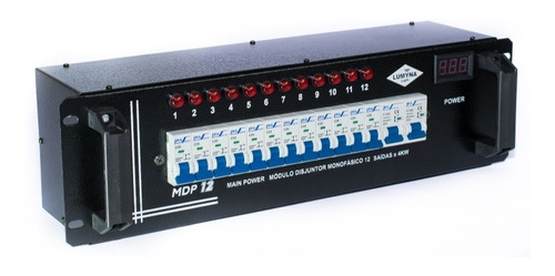 Modulo Disjuntor 12ch 4kw Por Canal/220v Medidor Voltagem 