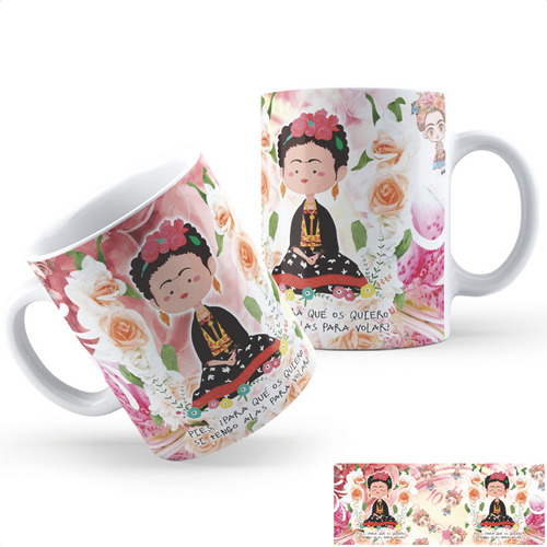 Taza Cerámica Frida Kahlo Ac Calidad