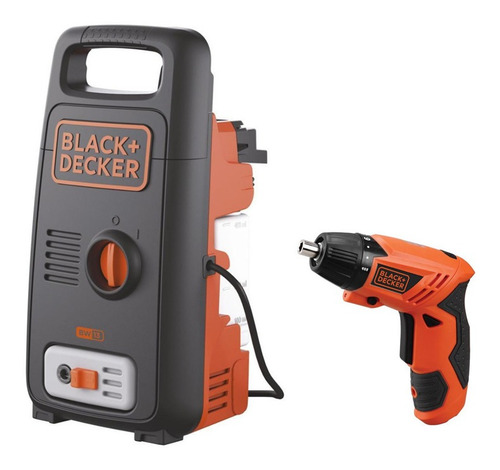 Imagen 1 de 10 de Hidrolavadora 1450 Psi + Atornillador Black+decker