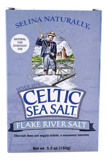 Sal Celta Mar Fsil River Flake Sal, 5.3 Oz (150 G), Natural,